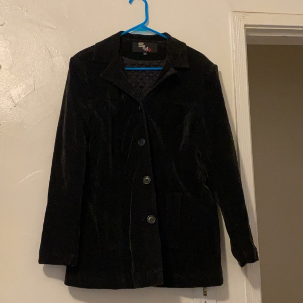 Authentic vintage sparkley black coat